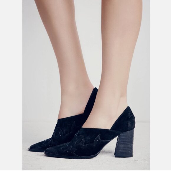 New Free People Alamo Western Ankle Boot Size 11 Suede MSRP: $178 - Picture 2 of 5
